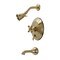 Kingston Brass KB36370AX Tub and Shower Faucet, Brushed Brass KB36370AX - alternate 1